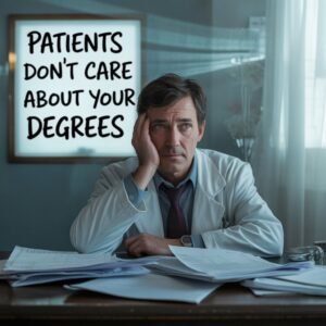 patients don't care about Your Degrees